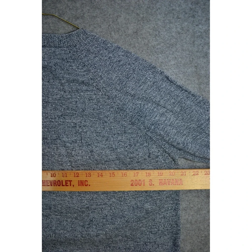 Barbour Beacon Brand Sweater Mens Large Blue Cotton Crewneck‎ Knit Pullover